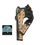 Chocolate Bunny Drop Kids Punk Skinny Pants with Suspender Straps Custom Color Options