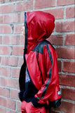 Red Thriller Jacket for Kids in  Vegan Leather Unisex Michael Jackson Fans