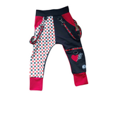 Kids Dead to Me Heart Joggers with straps ,unisex boys girls