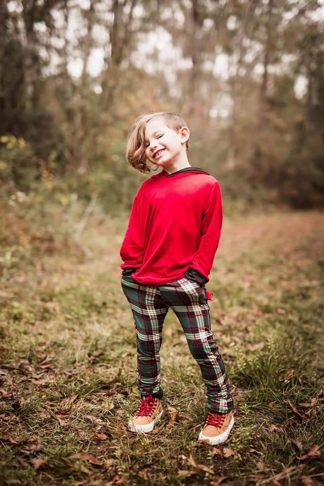 Plaid pants for fashion kids